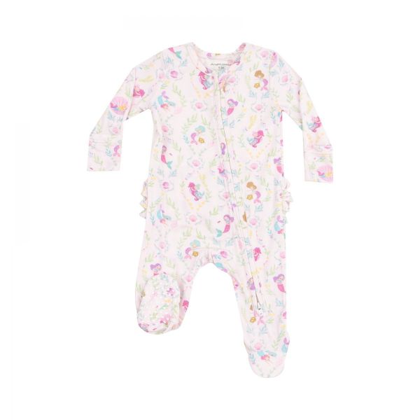 Picture of Angel Dear Mermaids 2 Way Zipper Ruffle Back Footie