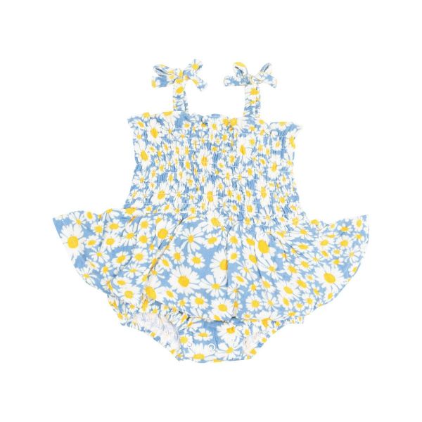Picture of Angel Dear Shasta Daisy Tie top Smocked Bubble with Skirt