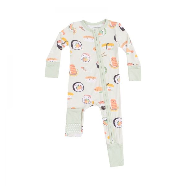 Picture of Angel Dear Sushi Green 2 Way Zipper Romper