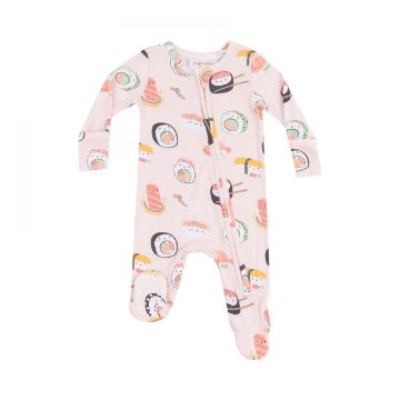 Picture of Angel Dear Sushi Pink 2 Way Zipper Footie