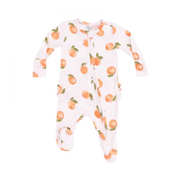 Picture of Angel Dear Watercolor Peaches 2 Way Zipper Footie