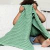 Picture of Waffle Baby Blanket Sea Foam | Bella Tunno