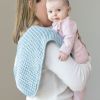 Picture of Reversible Bib + Burp Set Fog | Bella Tunno
