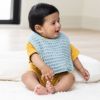 Picture of Reversible Bib + Burp Set Fog | Bella Tunno