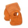 Picture of Reversible Bib + Burp Set Pumpkin | Bella Tunno