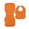 Picture of Reversible Bib + Burp Set Pumpkin | Bella Tunno