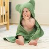 Picture of Hooded Towel + Wash Mitt Set Sea Foam | Bella Tunno