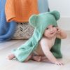 Picture of Hooded Towel + Wash Mitt Set Sea Foam | Bella Tunno