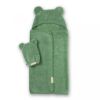 Picture of Hooded Towel + Wash Mitt Set Sea Foam | Bella Tunno