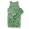 Picture of Hooded Towel + Wash Mitt Set Sea Foam | Bella Tunno