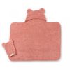Picture of Hooded Towel + Wash Mitt Set Watermelon | Bella Tunno