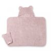 Picture of Hooded Towel + Wash Mitt Set Orchid | Bella Tunno