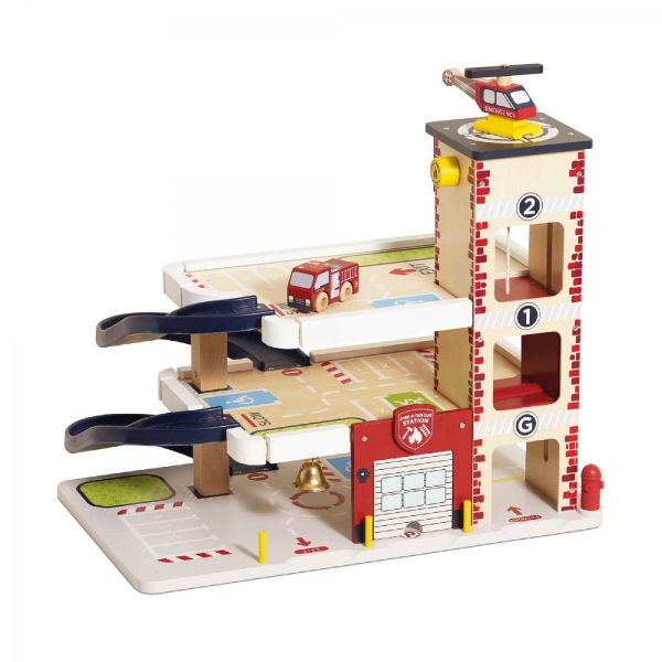 Picture of Fire & Rescue Wooden Garage | Le Toy Van