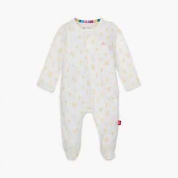 Picture of Magnetic Me Evangeline organic cotton magnetic parent favorite footie with ruffle