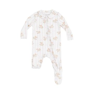 Picture of Angel Dear Vintage Rocking Horse Pink 2 Way Zipper Footie