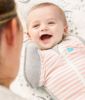 Picture of SWADDLE UP Transition Bag - ORIGINAL - Medium Dusty Pink Stripe | Love to Dream