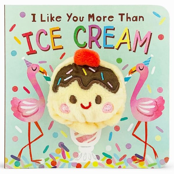 Picture of I Like You More Than Ice Cream Finger Puppet book | Cottage Door Press