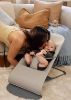 Picture of Bouncer Balance Soft - Tri-Fabric - Sand Gray | Baby Bjorn