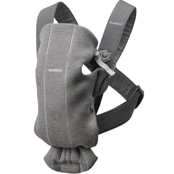 Picture of Baby Carrier Mini In 3D Jersey - Dark Gray | Baby Bjorn
