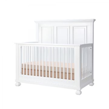 Picture of Solvang Flat Top Crib - Pure White | by Appleseed