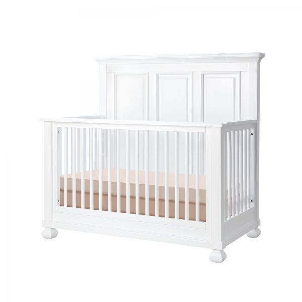 Picture of Solvang Flat Top Crib - Pure White | by Appleseed