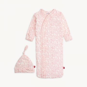 Picture of Magnetic Me Pink Herds Of A Feather Modal Gown And Hat Set (0-3 Months)