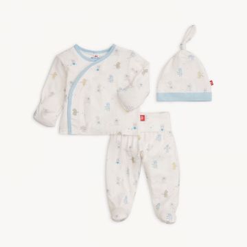 Picture of Magnetic Me Blue Baby Beats Modal Kimono Take Me Home Set - Newborn