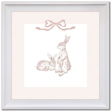 Picture of Bunny Toile 1 - 14 X 14 | BFPK Artwork