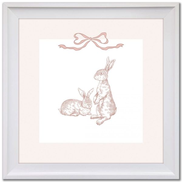 Picture of Bunny Toile 1 - 14 X 14 | BFPK Artwork
