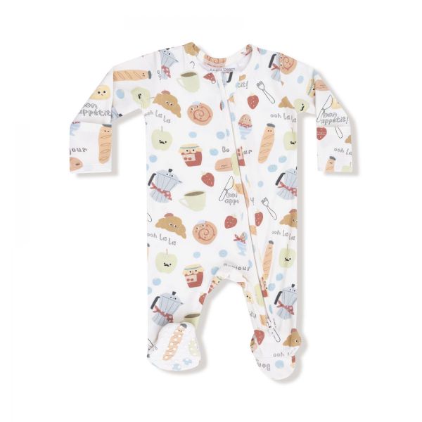 Picture of Angel Dear Bonjour Breakfast  - 2 Way Zipper Footie