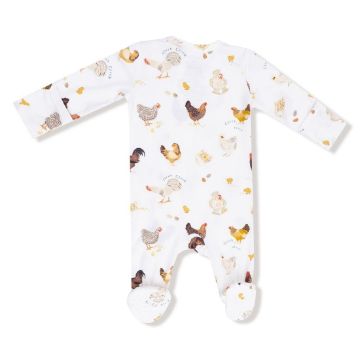 Picture of Angel Dear Collector Chickens Ivory  - 2 Way Zipper Footie