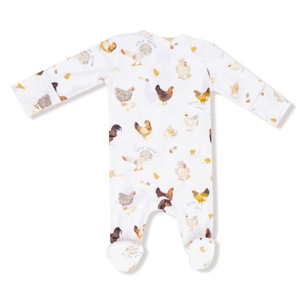 Picture of Angel Dear Collector Chickens Ivory  - 2 Way Zipper Footie