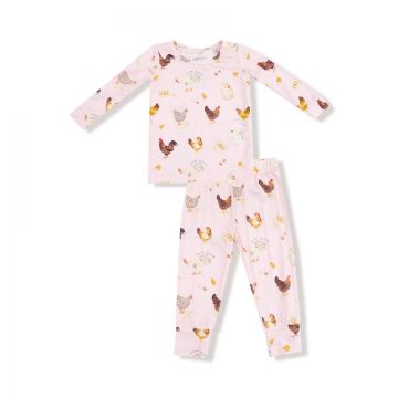 Picture of Angel Dear Collector Chickens  pink - Long Sleeve Loungewear Set