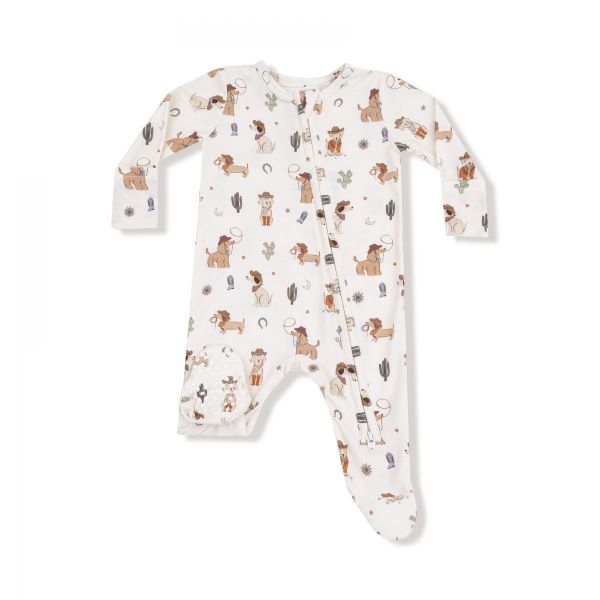 Picture of Angel Dear Cowboy Dogs  - 2 Way Zipper Footie
