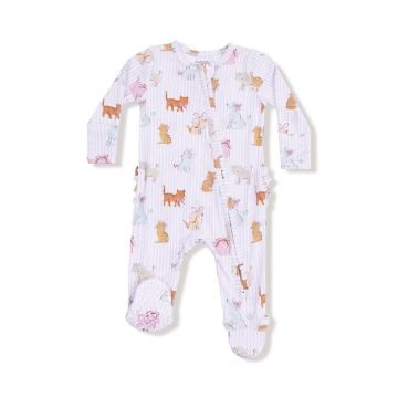 Picture of Angel Dear Fancy Pets Zipper - Ruffle Back 2 Way Zipper Footie