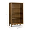 Picture of Liberty Assembled Bookcase in Natural Walnut | Namesake
