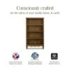Picture of Liberty Assembled Bookcase in Natural Walnut | Namesake