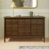 Picture of Liberty 9-Drawer Assembled Dresser in Natural Walnut | Namesake