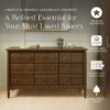 Picture of Liberty 9-Drawer Assembled Dresser in Natural Walnut | Namesake