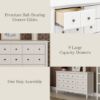 Picture of Liberty 9-Drawer Assembled Dresser in Warm White | Namesake
