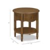 Picture of Liberty Assembled Nightstand in Natural Walnut | Namsake