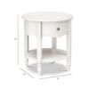 Picture of Liberty Assembled Nightstand in Warm White | Namsake