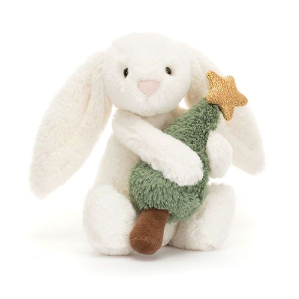 Picture of Bashful Bunny with Christmas Tree | Bashfuls by Jellycat