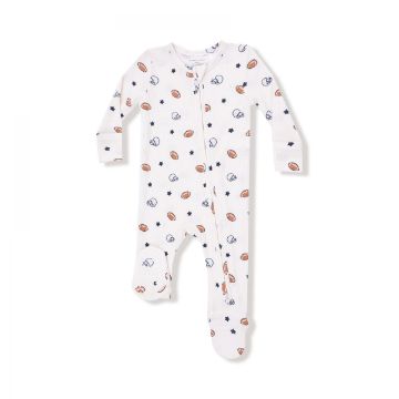 Picture of Angel Dear Footballs and Stars  - 2 Way Zipper Footie