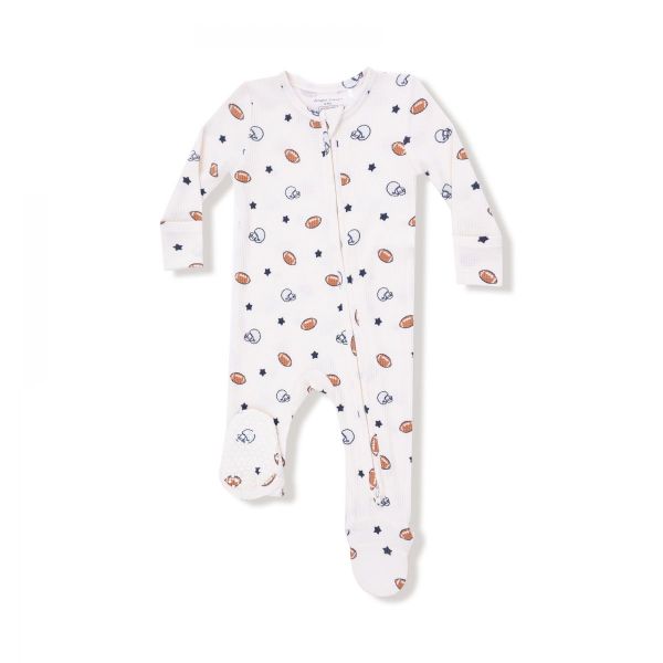Picture of Angel Dear Footballs and Stars  - 2 Way Zipper Footie