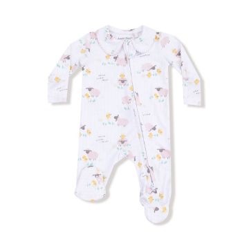 Picture of Angel Dear Just Hatched-Pink - 2 Way Zipper Footie