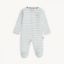 Picture of Magnetic Me Blue Stripe Organic Cotton Footie