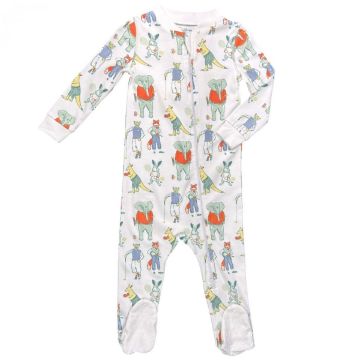 Picture of Heyward House Zipper Footie-Autumn Athletic Animal Club