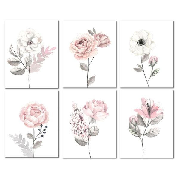 Picture of Watercolor Floral Wall Art - Botanical Baby  | Lambs & Ivy