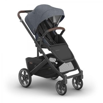 Picture of Cruz V3 Stroller - Julian - Dusty Blue/Carbon/Chestnut | Uppa Baby